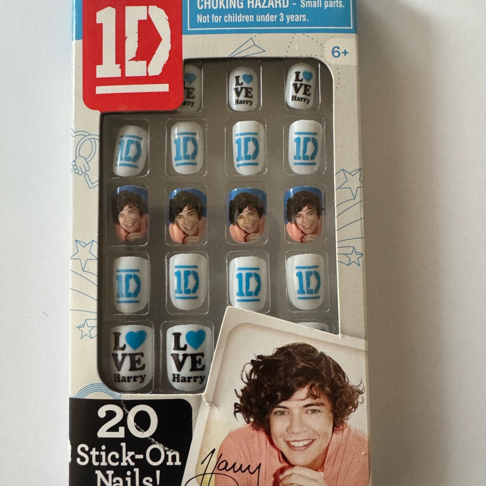 1D Stick-On Nails One Direction I Love Harry